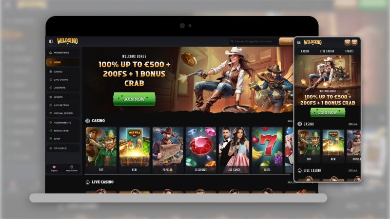 Wildsino Casino mobile view NZ